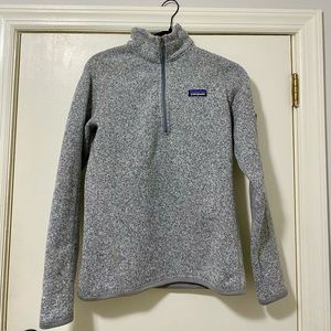 Patagonia Women's Better Sweater 1/4-Zip Fleece Top in Grey - Size M
